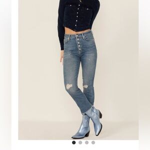 7 For All Mankind Light Blue Straight Jeans